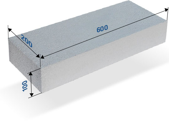 Газобетон МАССИВЪ D500 B2.5 600х100х200
